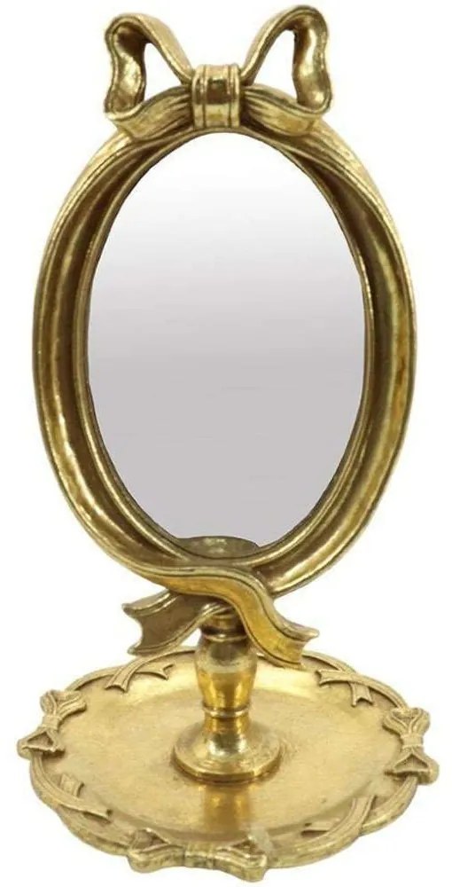 Καθρέπτης Επιτραπέζιος XL23117012 15,3x15,3x25cm Gold Oriana Ferelli® Polyresin