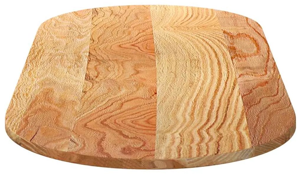 Επιτραπέζια επιφάνεια Ανοιχτό Καφέ 140x60x2 εκ. Ξύλο Δρυός Οβάλ - Καφέ