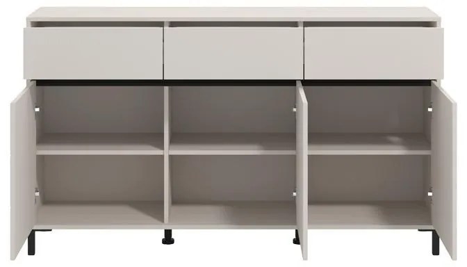 Μπουφές MARRON 157 3K3F3V Cashmere - Μαύρο 157x40x90εκ. 157x40x90 εκ.