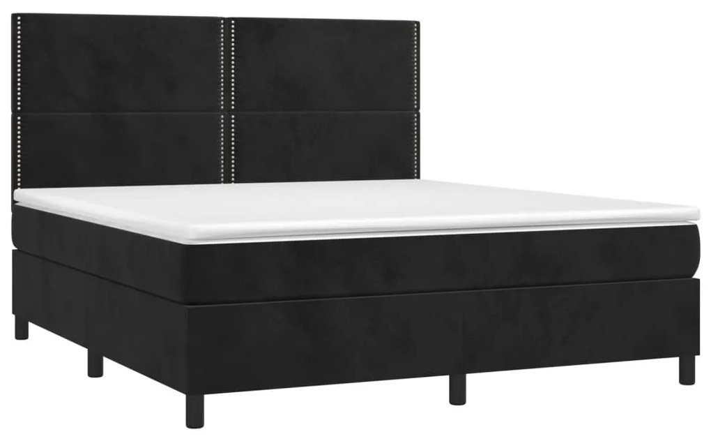 ΚΡΕΒΑΤΙ BOXSPRING ΜΕ ΣΤΡΩΜΑ ΜΑΥΡΟ 180X200 ΕΚ. ΒΕΛΟΥΔΙΝΟ 3142979