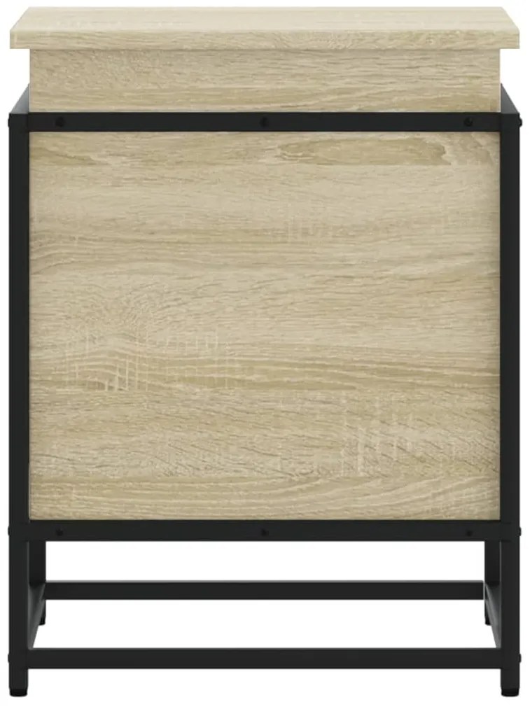 Κουτί Αποθήκευσης με Sonoma Δρυς 40x40x51,5 εκ. Επεξ. Ξύλο - Καφέ