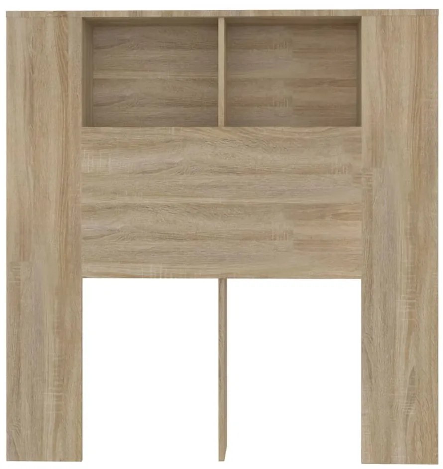 vidaXL Κεφαλάρι Με Αποθηκευτικό Χώρο Sonoma Δρυς 100x18,5x104,5 εκ.