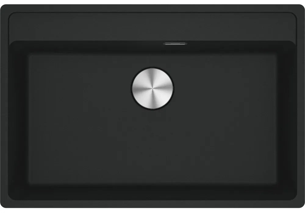 Franke Maris MRG 610-72 Ένθετος Γρανιτένιος Νεροχύτης με 1 Bowl 76x51cm TL TOTAL Black Matt Σετ