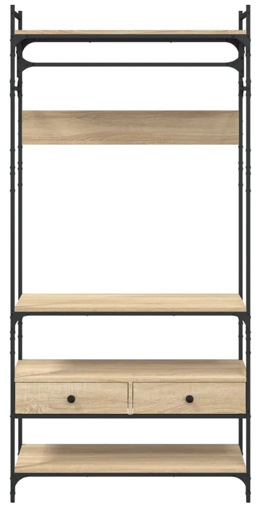 vidaXL Ντουλάπα με Συρτάρια Sonoma Δρυς 89x39x184,5 εκ. Επεξ. Ξύλο