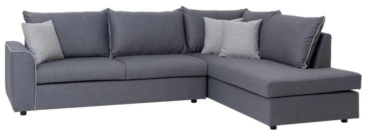 Γωνιακός Καναπές Matilda Fylliana Δεξιά Γωνία Γκρί - Silver Γκρί 200x270x70 εκ. 200x270x70 εκ.