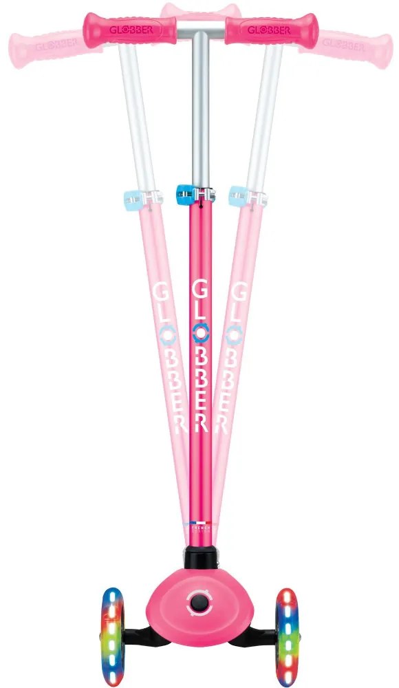 Globber Scooter Primo Plus Lights Fuchsia