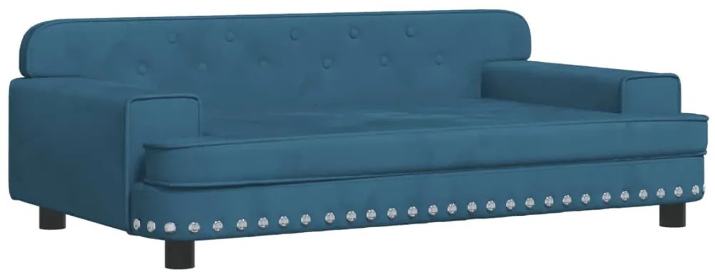 vidaXL Καναπές Παιδικός Μπλε 90 x 53 x 30 εκ. από Βελούδο