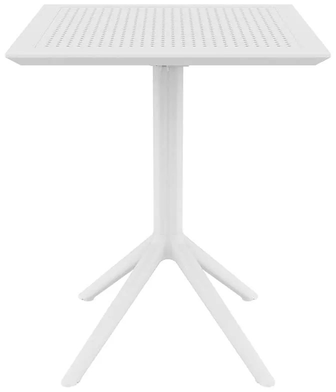 Τραπέζι Πτυσσόμενο Sky 60Χ60X74Εκ. White Πολυπροπυλενίου
