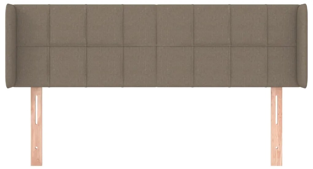 vidaXL Κεφαλάρι με Πτερύγια Taupe 147x16x78/88 εκ. Υφασμάτινο