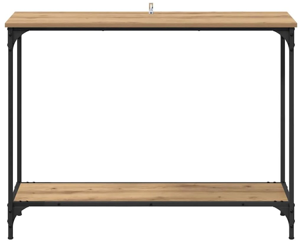 vidaXL Τραπέζι κονσόλας με ράφι artisan δρυς 101 x 30.5 x 75 εκ