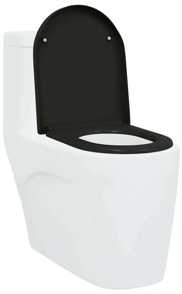 vidaXL Λεκάνη Μαύρο 46,2 x 36 x 4,3 εκ Δυροπλάστ