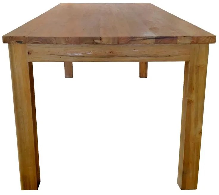 Τραπέζι Wooly teak ξύλο σε φυσική απόχρωση 220x90x75εκ 220x90x75 εκ.