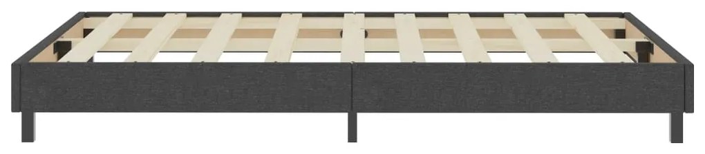 vidaXL Κρεβάτι Boxspring Σκούρο Γκρι 120 x 200 εκ. Υφασμάτινο