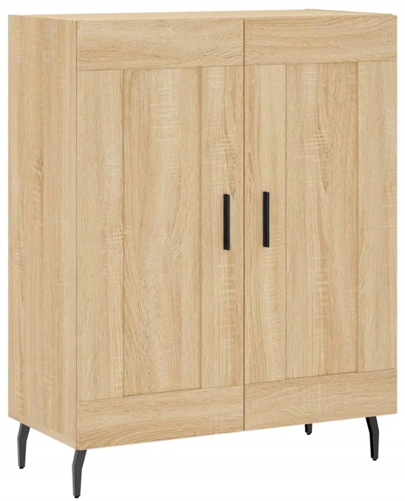 vidaXL Ντουλάπι Sonoma δρυς 69,5 x 34 x 180 εκ. από Επεξεργασμένο Ξύλο