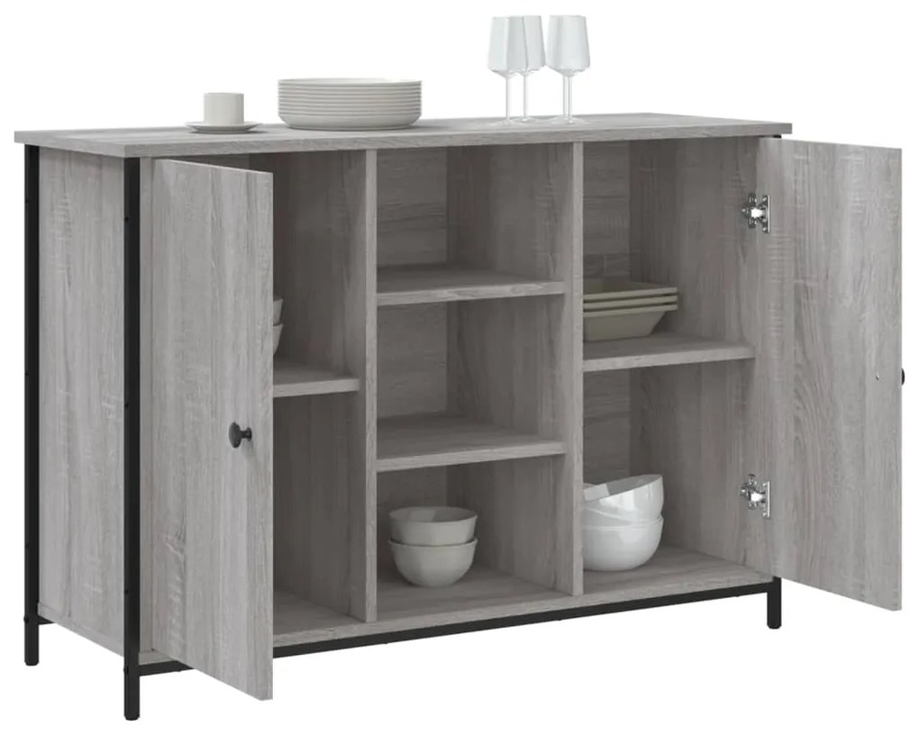 vidaXL Μπουφές Γκρι Sonoma 100x35x70 εκ. από Επεξεργασμένο Ξύλο