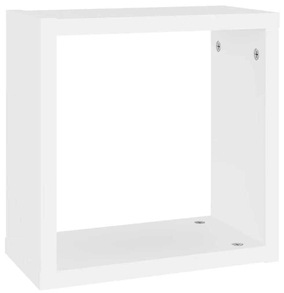 Ράφια Κύβοι Τοίχου 2 τεμ. Λευκά 30 x 15 x 30 εκ. από MDF - Λευκό