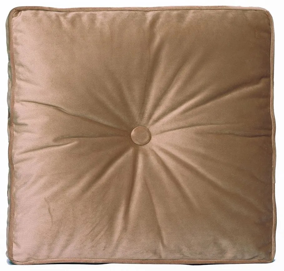 Μαξιλάρι Διακοσμητικό (Με Γέμιση) VF807 Beige Palamaiki 45X45 Velvet