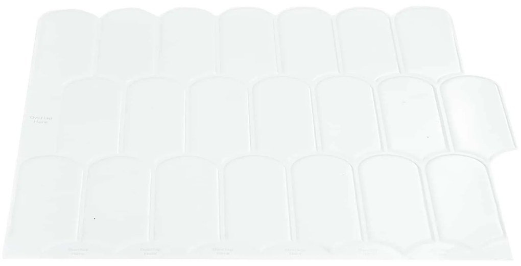 vidaXL Διακοσμητικά Αυτοκόλλητα 20 pcs Λευκό 30 x 30 x 0,8 εκ