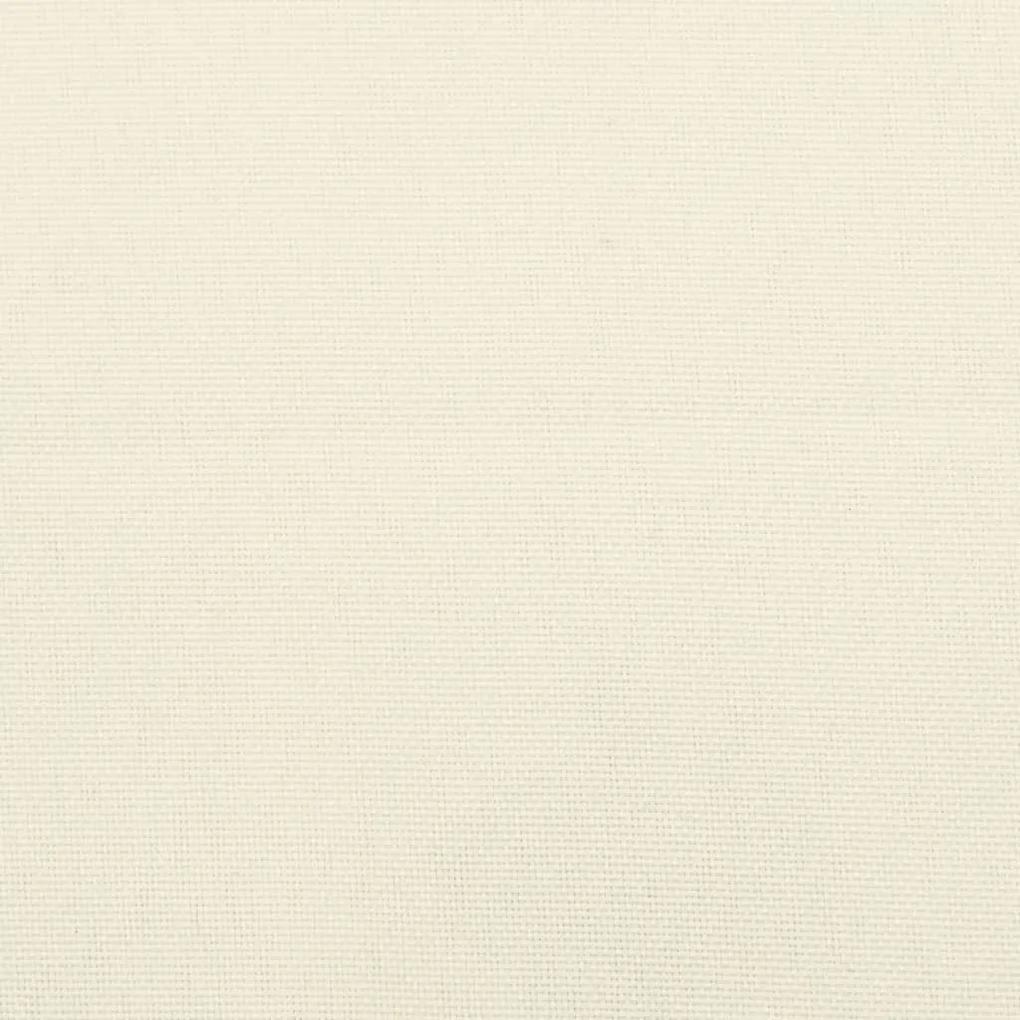 Μαξιλάρι Πάγκου Κήπου Κρεμ Λευκό 110x50x7 εκ. Ύφασμα Oxford - Κρεμ