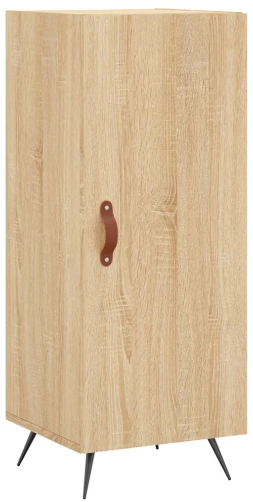 vidaXL Μπουφές Sonoma δρυς 34,5 x 34 x 180 εκ. από Επεξεργασμένο Ξύλο