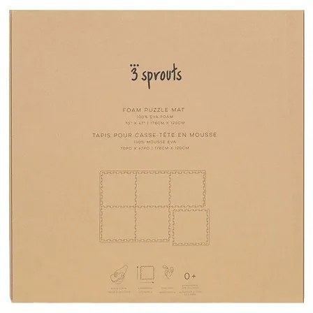 Παζλ δαπέδου 3sprouts EVA Foam Seafoam 178x120εκ