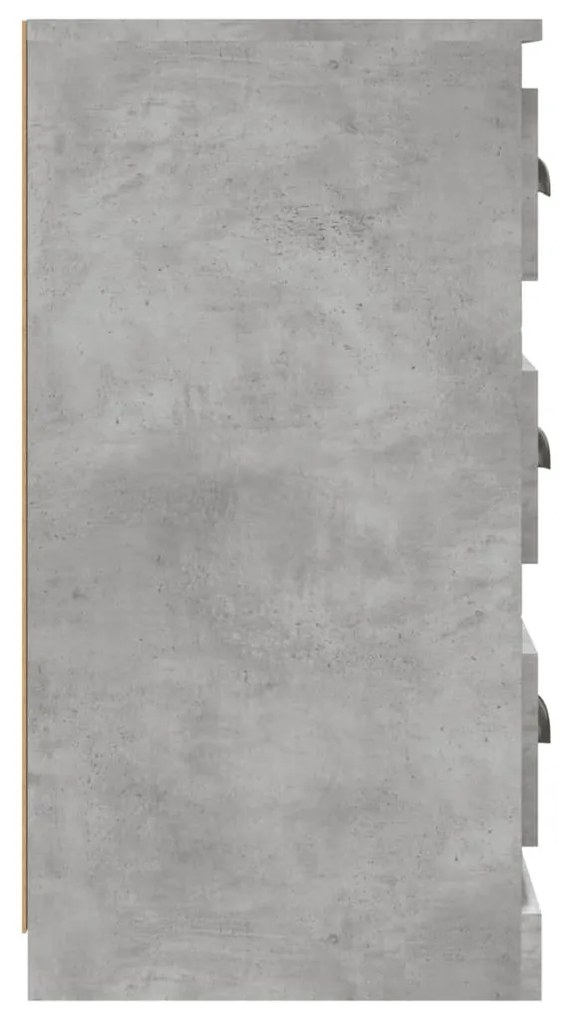 vidaXL Μπουφές Γκρι Σκυροδέματος 70x35,5x67,5 εκ. Επεξεργασμένο Ξύλο