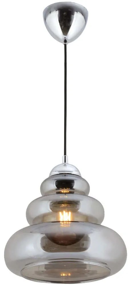 Φωτιστικό Οροφής 433NUV1135 Φ25x60cm 1xE27 40W Grey Opviq