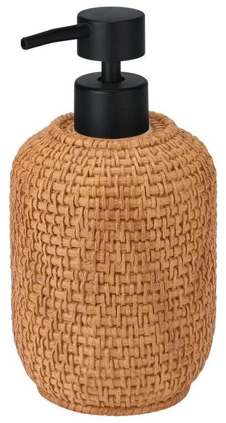 Δοχείο Κρεμοσάπουνου Rope 02-25793 8x16cm Brown-Black Estia Πολυρεσίνη