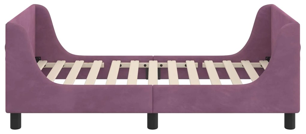 vidaXL Κρεβάτι Παιδικής Κρεβατοκάμαρας με Κεφαλάκι Μοβ 80 x 160 cm