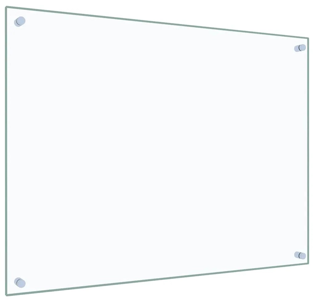 vidaXL Πλάτη Κουζίνας Διαφανής 80 x 60 εκ. από Ψημένο Γυαλί