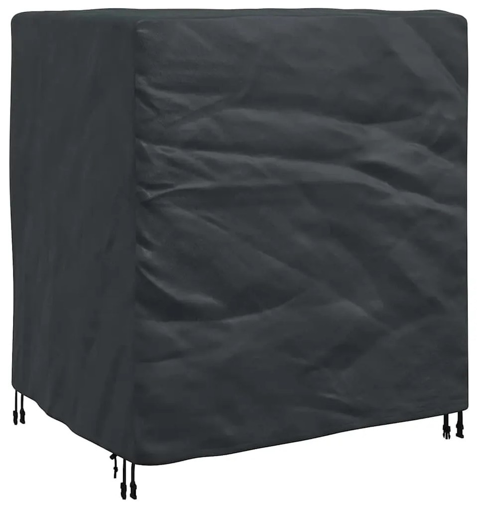 vidaXL Κάλυμμα επίπλων Μονόχρωμο Μαύρο 116 x 100 x 120 εκ. 420D