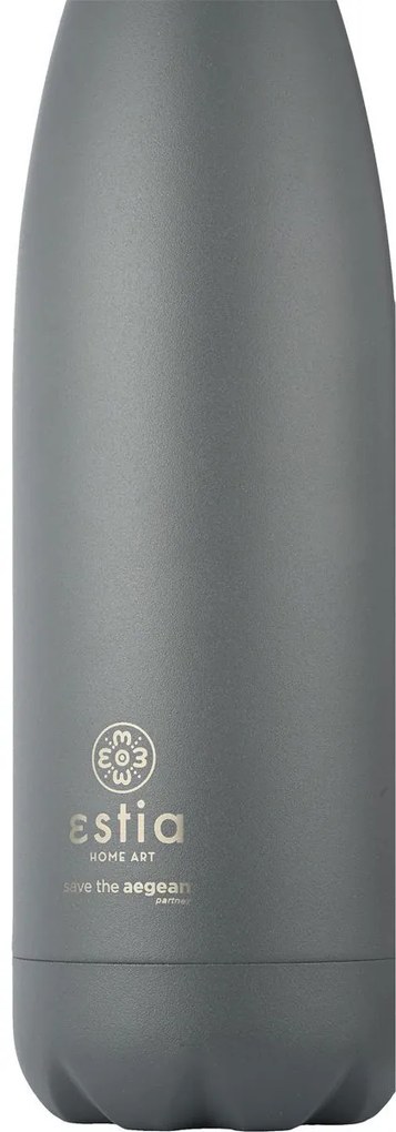 Μπουκάλι Θερμός Flask Lite Save The Aegean Fjord Grey 500ml - Estia