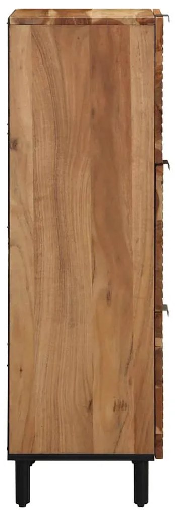 vidaXL Ψηλός Καναπές με ράφι Καφέ 40 x 33 x 110 εκ Μασίφ ξύλο ακακίας