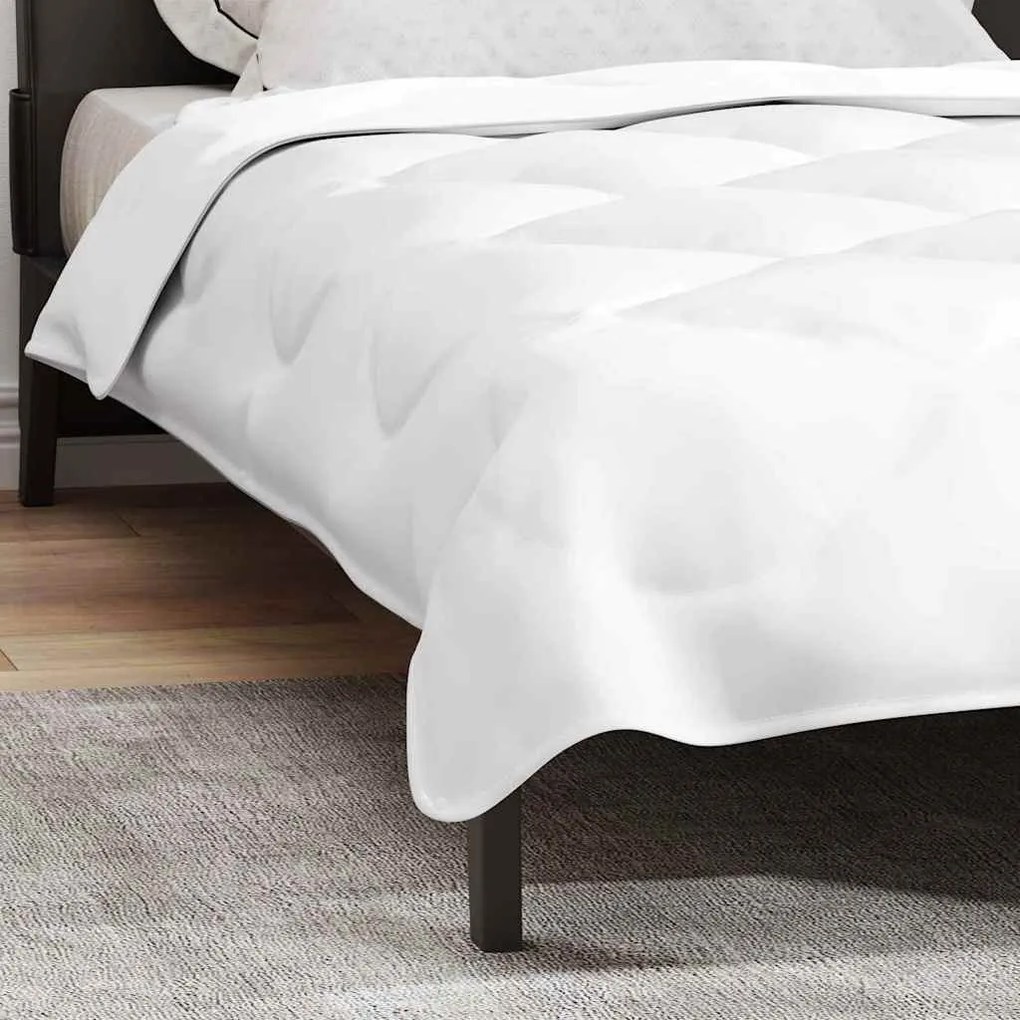 vidaXL Κουβέρτες & Πάπλωμα Λευκό 155 x 200 εκ. Μικροΐνες