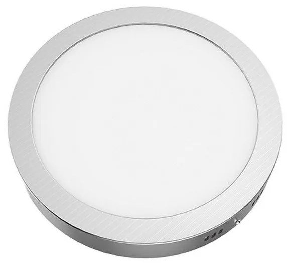 Panel Led Arca1830RNM 18W 3000K 1400lm Nickel Aca Round Αλουμίνιο