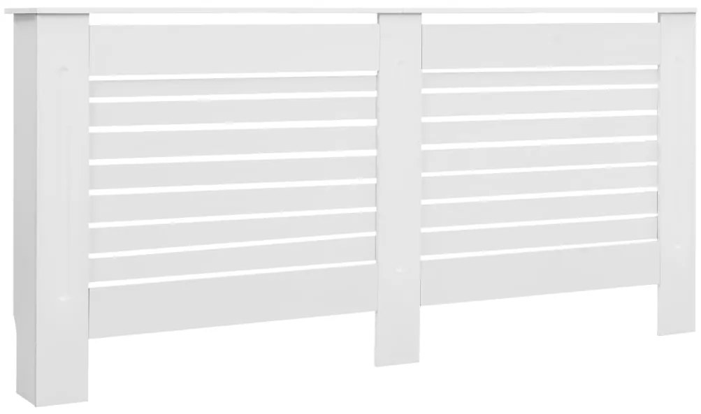 Καλύμματα Καλοριφέρ 2 τεμ. Λευκά 172 x 19 x 81,5 εκ. από MDF