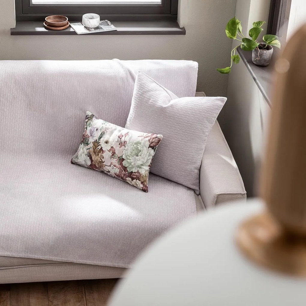 Βελουτέ Ριχτάρι Τριθέσιου Καναπέ (180x310) Gofis Home Valley Lilac 421/20
