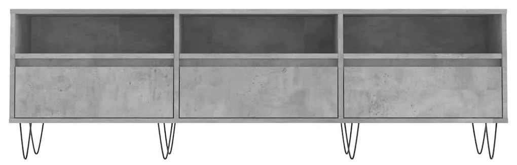 vidaXL Έπιπλο Τηλεόρασης Γκρι Σκυρ. 150x30x44,5 εκ. Επεξ. Ξύλο
