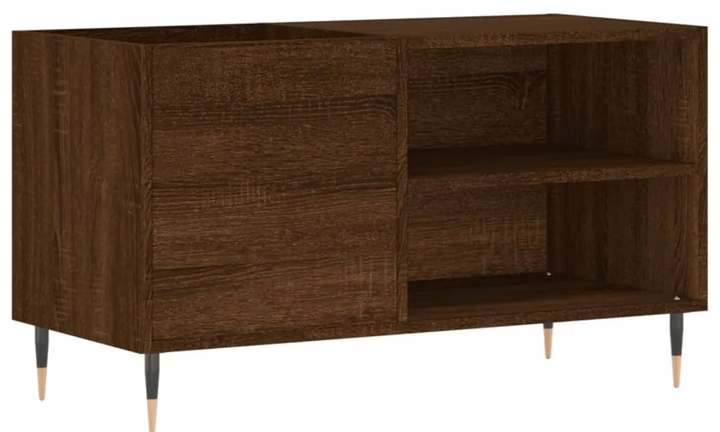 vidaXL Δισκοθήκη Καφέ Δρυς 85 x 38 x 48 εκ. από Επεξεργασμένο Ξύλο