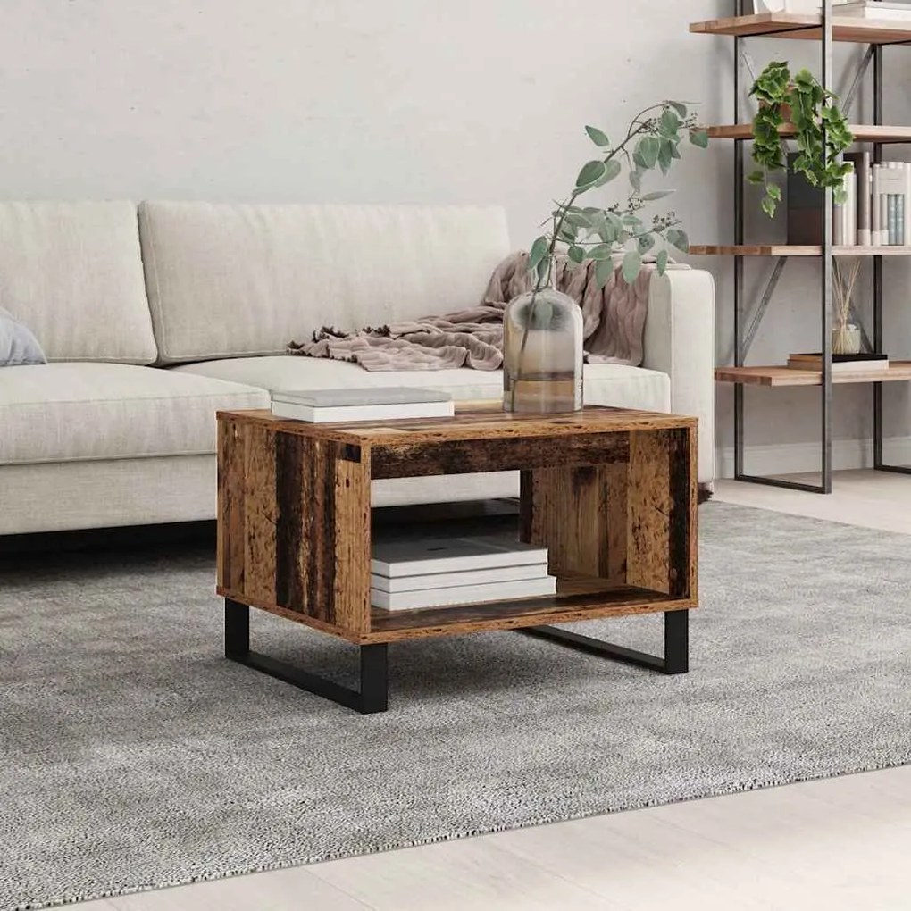 vidaXL Τραπεζάκι σαλονιού Παλαιό ξύλο 60 x 50 x 40 εκ