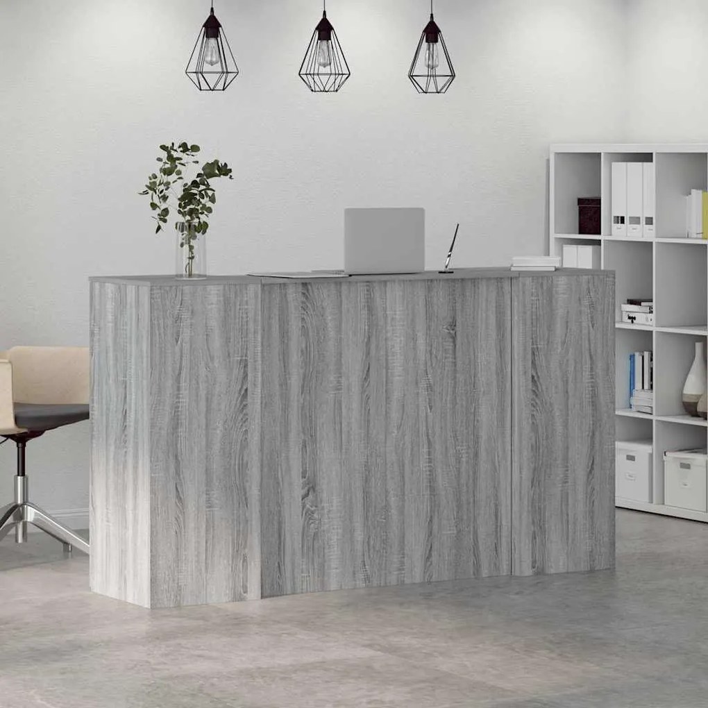 vidaXL Γραφείο υποδοχής 180x50x103,5 εκ. Επεξεργασμένο Ξύλο