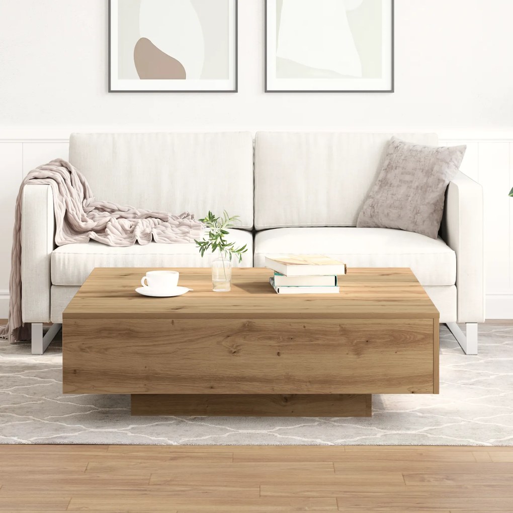 vidaXL Τραπεζάκι Καφέ Artisan Oak 100x100x31 εκ Ξύλο Επεξεργασμένο