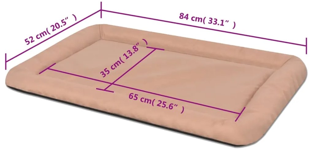 vidaXL Στρώμα Σκύλου Μπεζ Μέγεθος XL