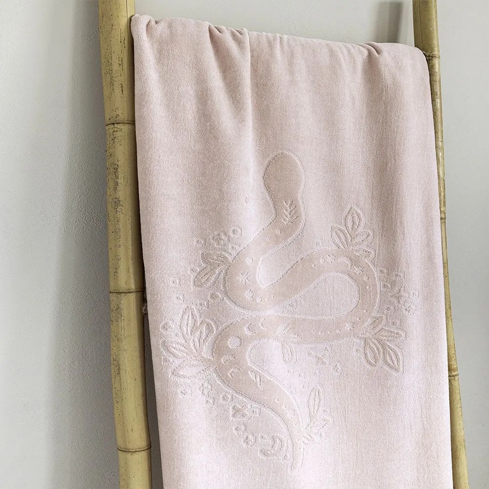 Πετσέτα Θαλάσσης Maui Jacquard Pink Nima Θαλάσσης 90x160cm 100% Βαμβάκι