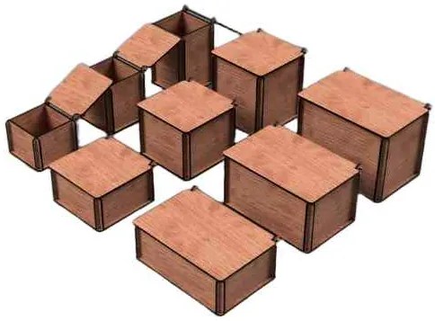 Intra LOTUS Wooden Storage Box – Ξύλινο Κουτί Αποθήκευσης μαζί με καπάκι 19x78x14 cm Box31-01234