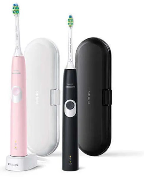 Philips Sonicare HX6800/35 Protective Clean Ηλεκτρική Οδοντόβουρτσα με Αισθητήρα Πίεσης Black &amp; Pink