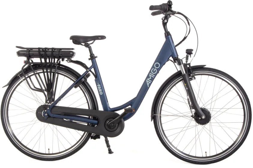 EFaro S2 28 Inch 53 cm Women 7SP Roller brakes Matte blueAMIGO