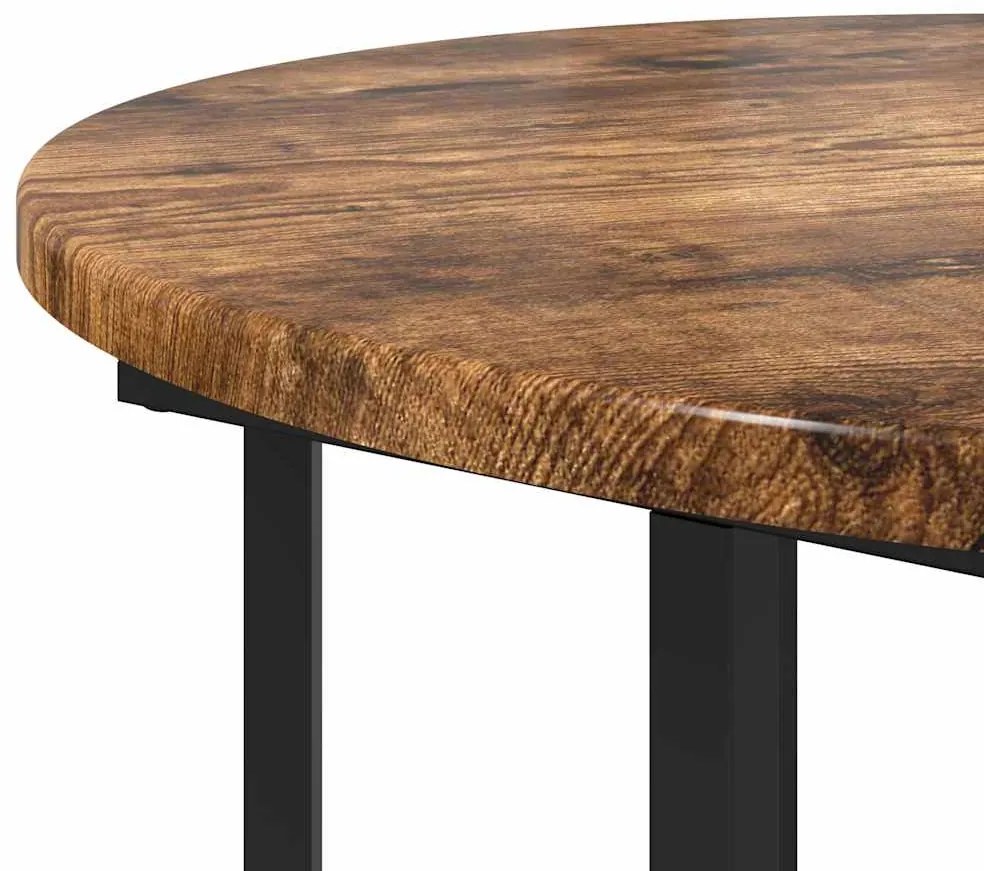 vidaXL Σετ βοηθητικά τραπεζάκια με ράφι 2 pcs Καφέ