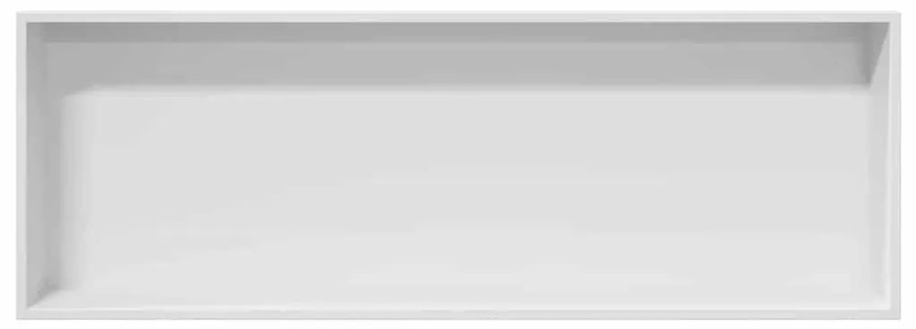 vidaXL Νίτσα Μπάνιου Λευκό 90 x 30 x 9.5 εκ. Ανοξείδωτο ατσάλι
