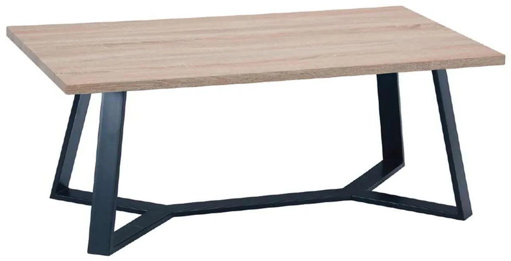 Τραπέζι Σαλονιού 110x60cm HANSON Sonoma/Βαφή Μαύρη